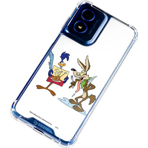 Looney Tunes Road Runner Wile E Coyote Food Moto G 5G (2024) Clear Case